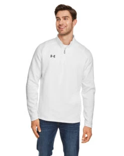 Under Armour Hustle Quarter-Zip Pullover Sweatshirt -Thread Logic Store Under Armour Hustle Quarter Zip Pullover Sweatshirt WhiteGraphite S 13