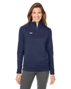 Under Armour Ladies Command Quarter-Zip 14 Under Armour Ladies Command Quarter-Zip -Thread Logic Store Under Armour Ladies Command Quarter Zip NavyWhite XS 4
