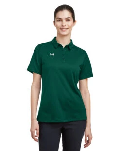 OUTLET-Under Armour Ladies Tech Polo -Thread Logic Store Under Armour Ladies Tech Polo Forest GreenWhite XS 7