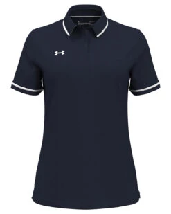 Under Armour Ladies Tipped Teams Performance Polo -Thread Logic Store Under Armour Ladies Tipped Teams Performance Polo Midnight NavyWhite XS 16