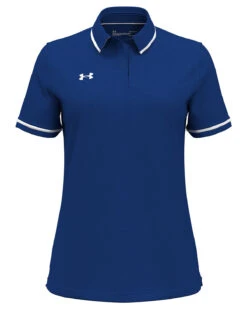 Under Armour Ladies Tipped Teams Performance Polo -Thread Logic Store Under Armour Ladies Tipped Teams Performance Polo RoyalWhite XS 13