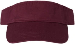 Valucap Bio-Washed Visor -Thread Logic Store Valucap Bio Washed Visor Maroon 1 Size 16
