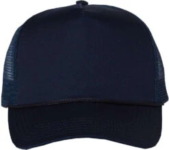 Valucap Five-Panel Mesh-Back Trucker Cap -Thread Logic Store Valucap Five Panel Mesh Back Trucker Cap Navy OSFA 7