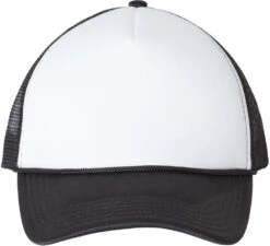 Valucap Foam Mesh-Back Trucker Cap -Thread Logic Store Valucap Foam Mesh Back Trucker Cap WhiteBlack OSFA 10