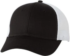 Valucap Mesh-Back Trucker Cap -Thread Logic Store Valucap Mesh Back Trucker Cap BlackWhite OSFA 4