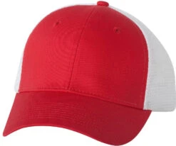 Valucap Mesh-Back Trucker Cap -Thread Logic Store Valucap Mesh Back Trucker Cap RedWhite OSFA 16