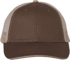 Valucap Sandwich Trucker Cap 36 Valucap Sandwich Trucker Cap -Thread Logic Store Valucap Sandwich Trucker Cap BrownKhaki OSFA 16