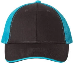 OUTLET-Valucap Sandwich Trucker Cap -Thread Logic Store Valucap Sandwich Trucker Cap CharcoalNeon Blue OSFA 22 4637ecb5 babe 467a b616 dcb1c168f8e2