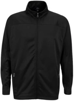 Vantage Brushed Back Micro-Fleece Full-Zip Jacket -Thread Logic Store Vantage Brushed Back Micro Fleece Full Zip Jacket Black S 4