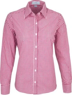 Vantage Ladies Easy-Care Gingham Check Shirt 10 Vantage Ladies Easy-Care Gingham Check Shirt -Thread Logic Store Vantage Ladies Easy Care Gingham Check Shirt Sport RedWhite S 4