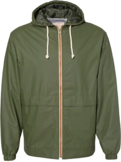 Weatherproof Vintage Hooded Rain Jacket -Thread Logic Store Weatherproof Vintage Hooded Rain Jacket Bronze Green S 7